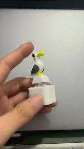 Bandai | Funny Cute Seagull Shaped Fidget Keyboard Fidget Toys Keychain Finger Button Clicker Decompression Toys keychain