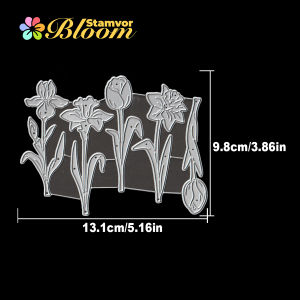 Original Lovely Flowers Tulips Orchid Metal Cutting Dies Scrapbooking Decorative Embossing