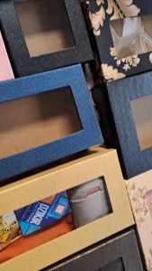 Beli Min 2pcs Box Kotak Kado Hampers Hadiah untuk Hijab Perhiasan Kosmetik Bahu Mukena Bahan Karton Hardboard Tebal Lapis Wallpaper