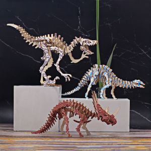 3D Wooden Dinosaur Model Puzzles Crafts for Kids Boys and Girls Ages 5 6 7 8 9 10 11 12 Years Old