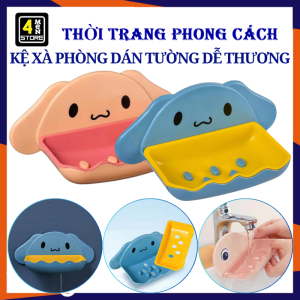 Khay Đựng Xà Phòng Dán Tường Chú Cún Dễ Thương Có Khe Thoát Nước Tiện Lợi - Giá Đựng Xà Bông  Kệ Xà Phòng Dễ Thương Decor Trang Trí Nhà Tắm  Kệ Để Xà Phòng Kiểu Mới Cao Cấp