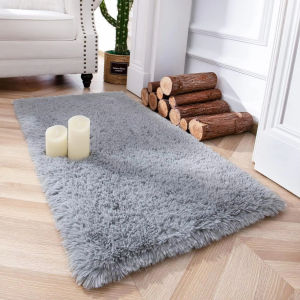 VIKAMA Living Room Bedroom Bedside Alcove Coffee Table Wool Carpet Bedside Room Floor Mat Home Decoration