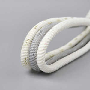 Shiny Fluorescent White Thread Laces: 8mm Thread for Martin Boots & Casual Shoes