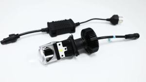 HAOLIDE H4 LED Light Bulbs White Light Lamp Hi/Lo Beam Super Bright with Projector Lens Cutting Line No for Car off-road use