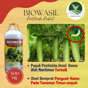 PALING MURAH BIOWASL 500ML Pupuk Pestisida Ulat Mentimun Terbaik - Obat Hama Ulat Mentimun Paling Manjur - Obat Semprot Ulat Daun Mentimun - Obat Pembasmi Ulat Daun Timun - Obat Racun Ulat Khusus Timun Paling Top