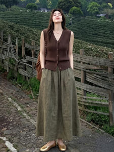DANTING | Gentle and Relaxed Knitted Top and Skirt Set
