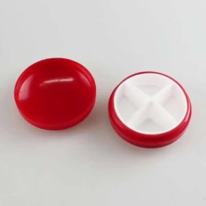Medicine Box Portable Carry Small Medicine Box 4 Grid Mini Capsule Medicine Box