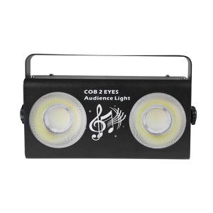 24*2W LED Blinder Stage Par Light COB Lights 2-in-1 Cool & Warm White Spotlight Stage Audience Light with DMX Control Sound Activated for DJ Theater Photostudio Party