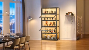 Acrylic Display Cabinet Lemari pameran Multi-layer Transparent Storage Cabinet Dust-proof Storage Rack Handmade Toy Figure Lemari Mainan Figure多功能展示柜