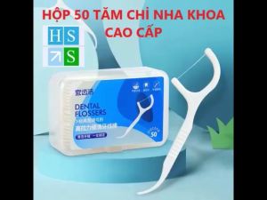 (Hộp 50 cái) Tăm kẽ chỉ nha khoa tiệt trùng (Hàng cao cấp)