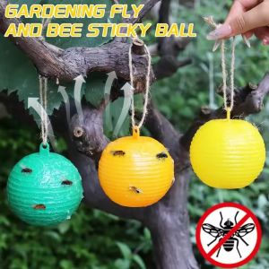 5/10pcs Reusable Hanging Fly Trap Ball Pest Repeller Killer Hanging On Tree Fruit Fly Catcher Sticky Trap Fly Outdoor Garden Tool