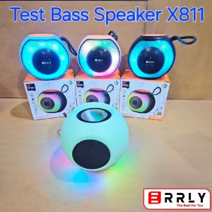 ERRLY X811 Speaker Bluetooth Wireless LED RGB Light Speaker Portable TWS Power Bass