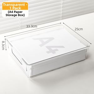 Office Transparent Acrylic File Storage Box