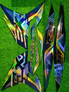 STRIPING JUPITER MX KING 150 FULL HOLOGRAM CUSTOM Y15ZR GLOSSY BLACK / STICKER JUPITER MX KING 150 GLOSSY CUSTOM Y15ZR TERBARU / LIST JUPITER MX KING 150 FULL HOLOGRAM