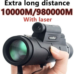 Teleskop Extra Long 10000M/990000M Compass Flashlight+infrared Distance Night Vision High - Angle Monocular Telescope Laser Outdoor Hiking Travel Portable Telescope Fashion Accessories Tool