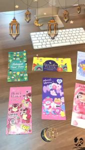 Premium Amplop Panjang Edisi Hari Raya Idul Fitri 2025 - THR Lebaran Isi 50 Pcs / 12 Pcs Angpao Besar New Collection Motif Terbaru Labubu Kartun