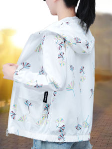 Áo Khoác Chống Nắng in Họa Tiết Mùa Hè 2025 Cho Nữ Dáng Rộng Thoáng Khí Chống Tia UV Mỏng Có Mũ Trùm Đầu Áo Khoác Ngoài Thường Ngày