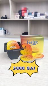 Bao cao su Feelex Ultra Dots siêu gai hương dâu nhiều gel bôi trơn