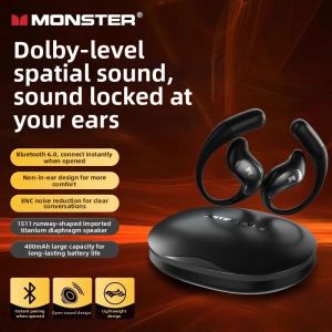 monster | Bluetooth 6.0 Over-Ear Headset Comfortable and Call Noise Reduction