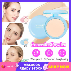 2 In 1 Foundation Waterproof Makeup Powder & Setting Powder Matte Long Lasting Moisturizing 3 Colors With Mirror Sponge Puff