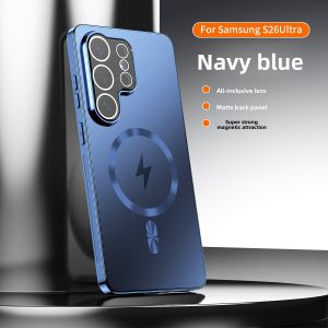 szhaiyu | Magnetic Wireless Charging Phone Case for Samsung Galaxy S22 S23 S24 S26 Ultra S25 FE Camera Lens Film Protection Frosted Cover