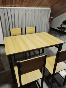 ชุดโต๊ะรับประทานอาหาร โต๊ะอาหาร โต๊ะกินข้าว โต๊ะทานอาหาร พร้อมเก้าอี้ 4 ที่นั่ง โต๊ะกินข้าว เก้าอี้ไม้ โต๊ะมินิมอล ชุดโต๊ะเก้าอี้