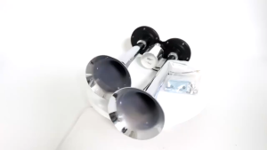 COD HEYVO Klakson corong 12 volt 24 volt truk Trompet Mobil Dual Air Horn 300dB 12V/24V - LD-201