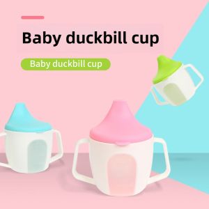 Baby Duckbill Drinking Cup: A Mini Anti-fall Water Cup for Children over 6 Months Old Learning to Drink Cup Portable Water Feeder