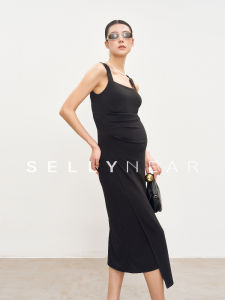 SELLYNEAR | Slimming Chic French Style Maternity Knit Dress