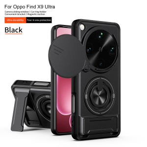 szhaiyu | Case for OPPO Find X9 Ultra Magnetic Stand Slide Camera Protector for OPPO Find X8 X9 Pro 5G Shockproof Armor Phone Cover