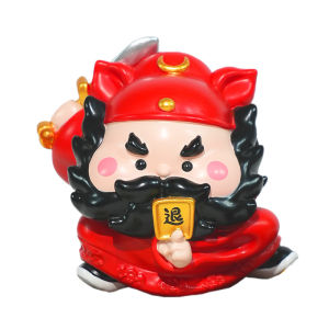 Office Desk Decoration Resin Craft Zhongkui Figurine Stress Relief Emotional Stabilizer Gift Cute Style Static Design No Installation