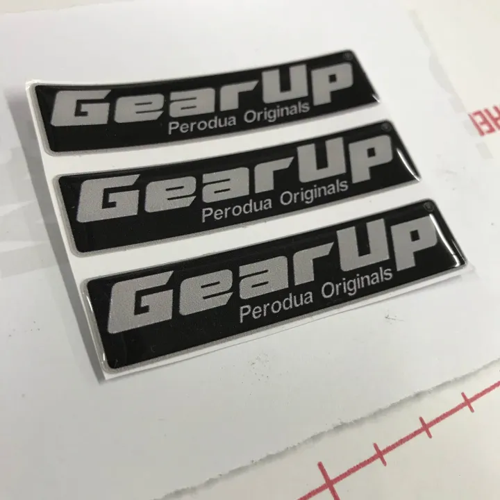 GEAR%20UP%20Logo%20Emblem%20Original%20Design%20Perodua%20Bezza%20Acia%20Myvi%20Ativa%20Alza%20Aruz%20Kancil%20Kelisa%20Kenali%20Kembara%20%20%20Size:%207cm%20x%201.6cm%20%20Ukuran:%2070%20x%2016mm%20%20Sticker%203M%20Original%20Design%20Perodua%20Emblem%20-%20Image%205