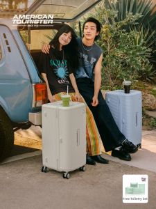 American Tourister | Large Capacity Travel Suitcase for Overseas Trips