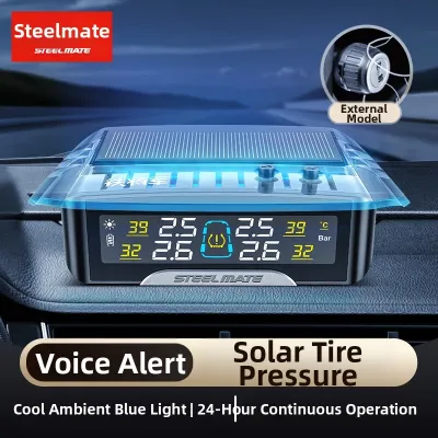 Steelmate | Wireless High-precision Solar Powered Pressure Monitoring Device