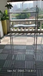 Kệ Nhà Tắm Máy Giặt INOX 2_3 Tầng Cao Cấp Tiết Kiệm Diện Tích Gọn Gàng Phòng Tắm