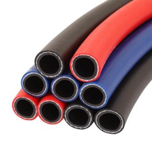High Pressure Resistant Blue/Red Rubber Plastic Composite Garden Hose Pipe Three Layer Two Wire PVC Flexible Water Pipe