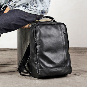 SHIPAILUO | Genuine Leather Casual Travel Business Backpack