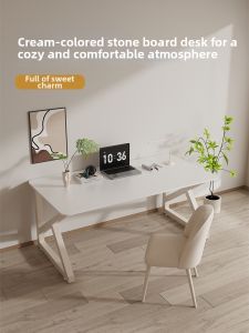 OUQI | Cream Style Modern Minimalist Study Desk