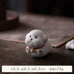 Handmade Purple Clay Miniature Pet Tea Companion Figurine Creative Cute Handmade Tea Play Original Mine Purple Clay Ornament