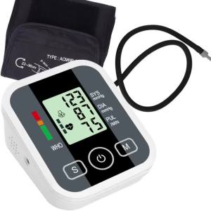 Tonometer Automatic Tensiometer Upper Arm BP Monitor Heart Rate Pulse Meter Medical Blood Pressure Monitor for Home Health Care