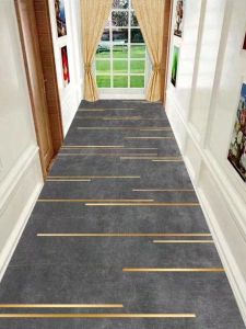 Modern Minimalist Hallway Carpet Home Use Luxury Entrance Mat Hotel Reception Anti-Slip Soundproof Rug Customizable Size