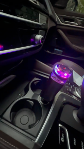 Retractable Car Charger with Aromatherapy and Starlight5 in 1 USB C Car Charger Fast Charging Compatible with iPhone Android