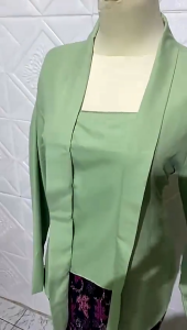 Kebaya Kutubaru Modern Bahan Katun Mikro Premium