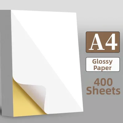 Non-stick Adhesive A4 Stickers Matte Surface Laser & Inkjet Printable