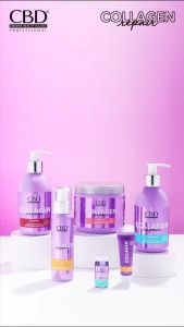 READY CBD COLLAGEN PERAWAATAN RAMBUT LENGKAP SHAMPO+HAIR MASK+CONDITIONER+HAIR SERUM+REFINING LOTION
