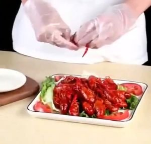 Disposable TPE Gloves,Multipurpose 100 Pcs Transparent Thickened Antislip No-Leakage Stretch-Resistant Water-Resistant Odorless Latex Free Food Grade for Household Kitchenware Cooking Cleaning Tool