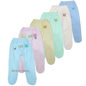 celana bayi panjang tutup kaki (6 pcs) Hello Baby pakaian bayi