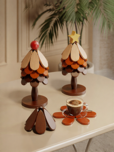 ZHUSHANXIA | Cute Creative Christmas Tree Heat-Resistant Placemat