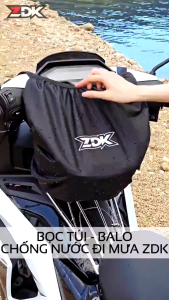Bọc Chống Mưa Balo ZDK 10L-15L | Túi Trùm Balo Oxford 210T Chống Thấm Viền Thun Khóa ABS