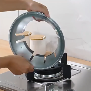 Stainless Gas Stove Ring–Windproof Shield & Energy-Saving Cover (Jimat Gas Fire Wind Proof) Stainless steelanti- slip